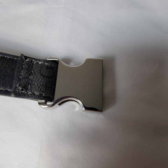 Guess Monogram Fanny Pack Waist Bag Gray 11"x6" Silver Tone Hardware - Picture 6 of 12